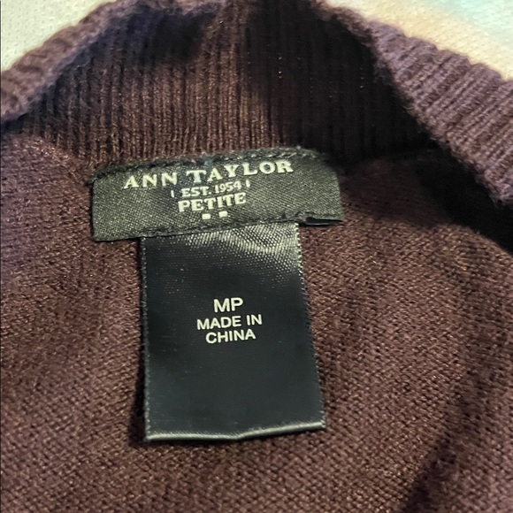 Ann Taylor Deep Purple Cardigan - Picture 2 of 8